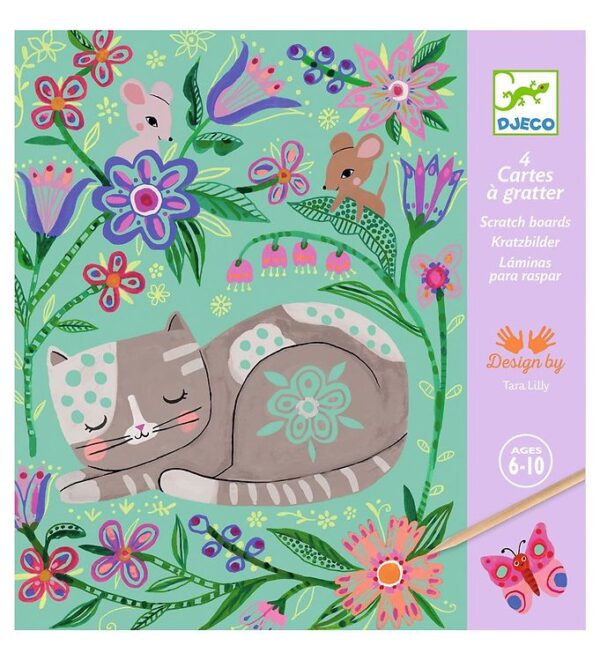 Djeco Skrabekort - 4 Stk. - Encounters