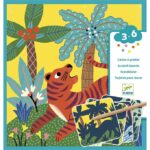 Djeco Skrabekort - Store Dyr