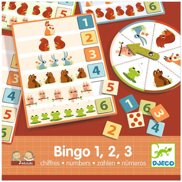 Djeco Spil - Bingo 1,2,3 - Talleg