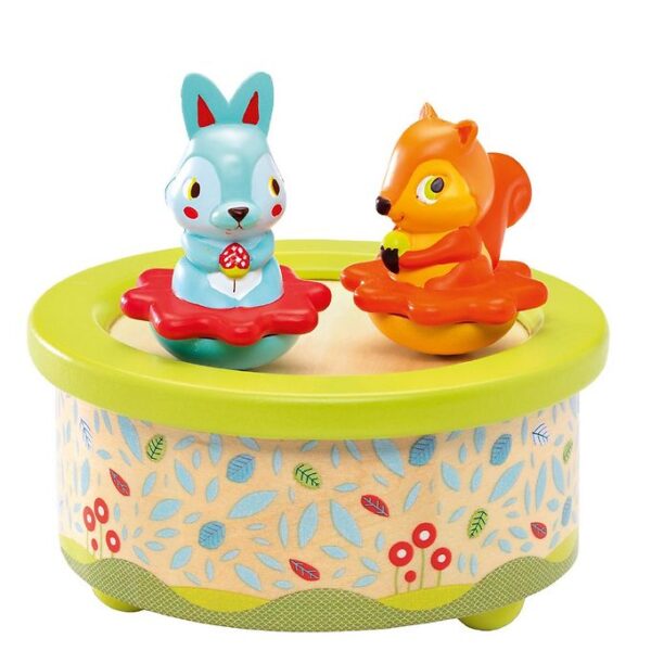 Djeco Spilledåse - 12 cm - Træ - Venner Djeco Spilledåse - 12 cm - Træ - Venner