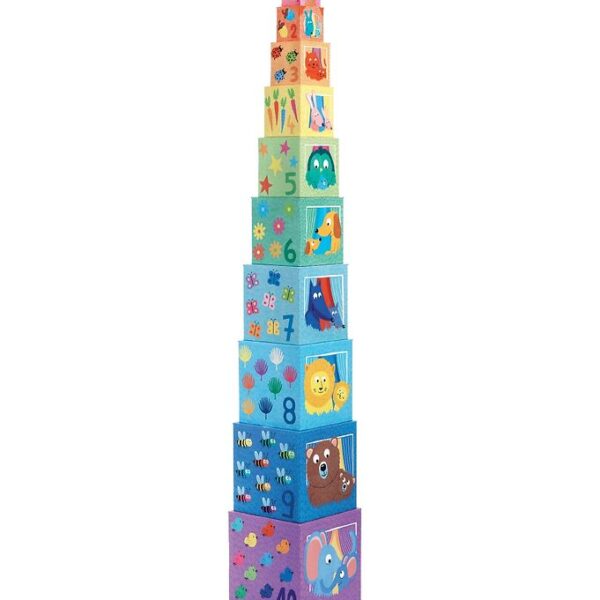 Djeco Stabelklodser - 10 stk. - Rainbow