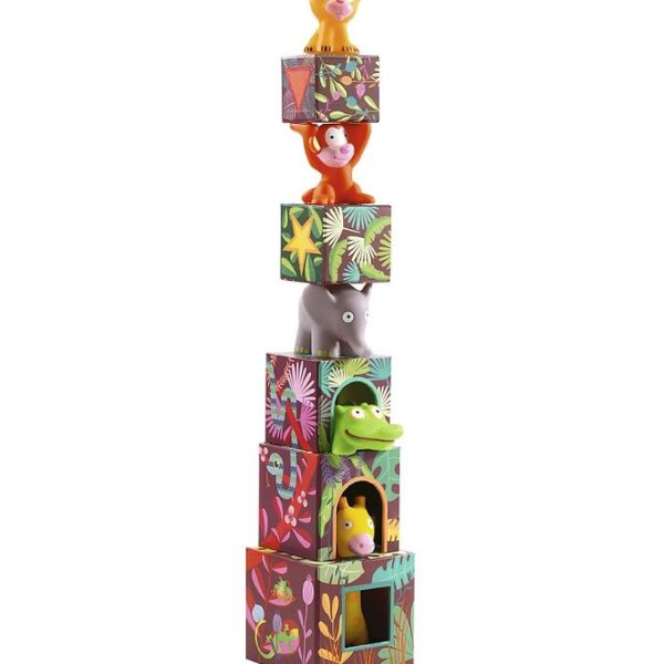 Djeco Stablelegetøj - 10 Dele - Jungledyr