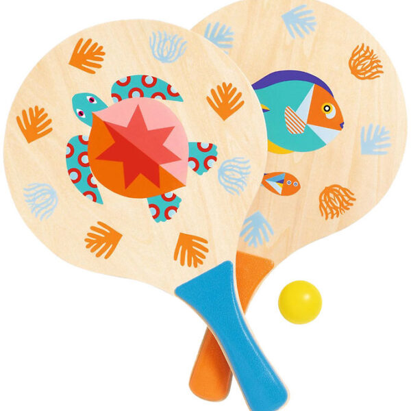 Djeco Strand Ketcher Sæt m. Bold - Sea