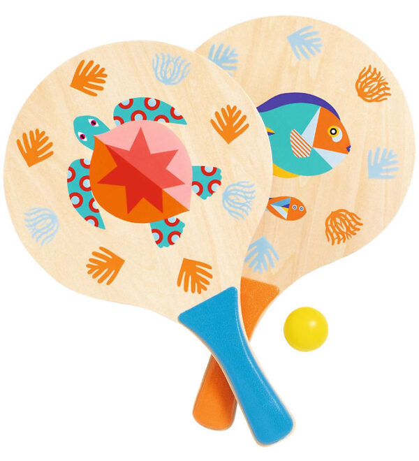 Djeco Strand Ketcher Sæt m. Bold - Sea