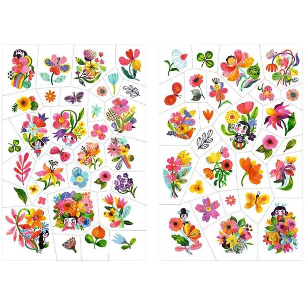 Djeco Tatoveringer - 50+ - Aqua Flor Djeco Tatoveringer - 50+ - Aqua Flor