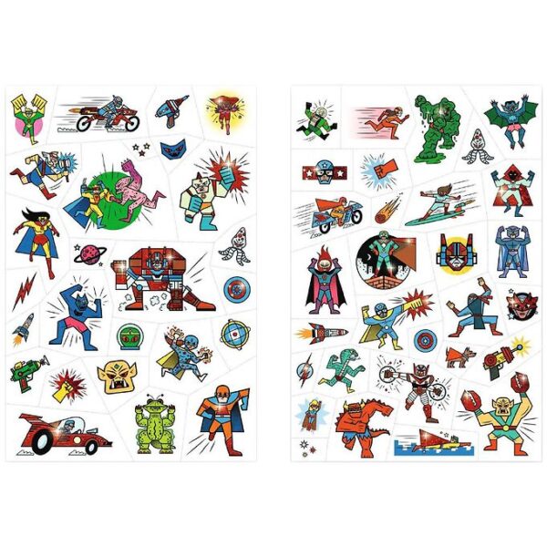 Djeco Tatoveringer - 50+ - Heroes vs Villains