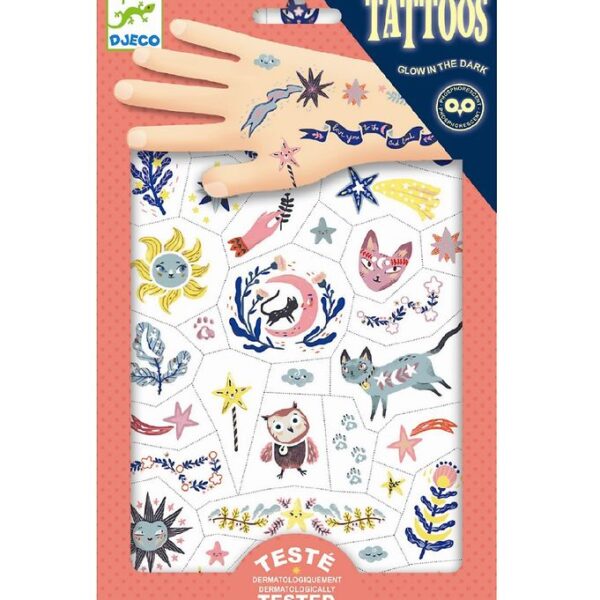 Djeco Tatoveringer - Selvlysende - Sweet Dreams