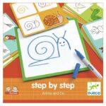 Djeco Tegnetavle - Lær at Tegne - Dyrevenner