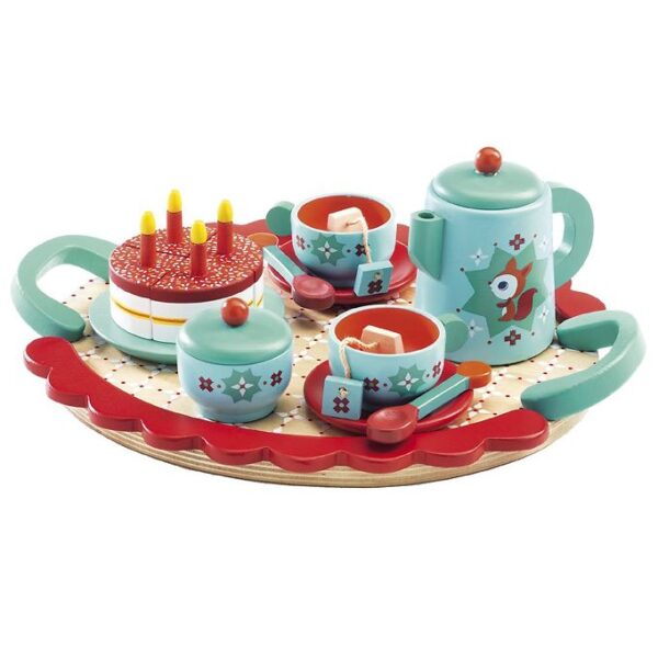 Djeco Trælegetøj - Tesæt - Lyseblå Djeco Trælegetøj - Tesæt - Lyseblå