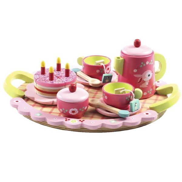 Djeco Trælegetøj - Tesæt - Rosa