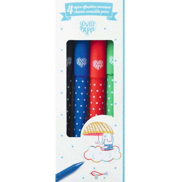 Djeco Tusser - 4 Classic Eeasable Pens