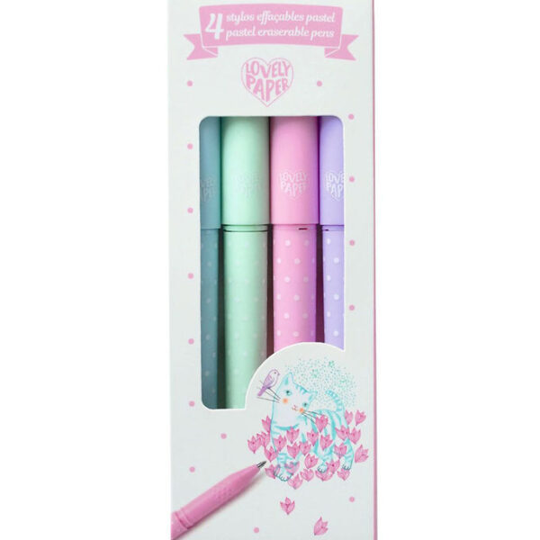 Djeco Tusser - 4 Pastel Erasable Pens