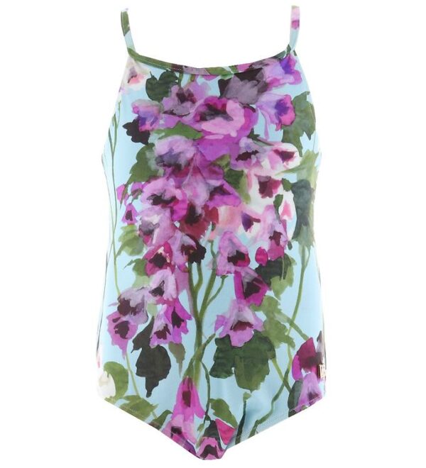 Dolce & Gabbana Badedragt - Renaissance - Blå/Rosablomstret Dolce & Gabbana Badedragt - Renaissance - Blå/Rosablomstret