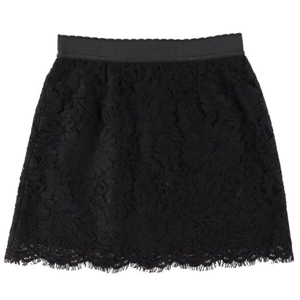 Dolce & Gabbana Nederdel - Sort m. Blonder