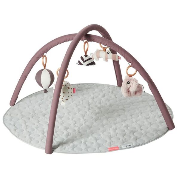 Done By Deer Aktivitetstæppe - Quiltet - Mørk Rosa