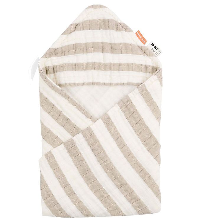 Done By Deer Babyhåndklæde - 70x70 cm - Stripes Sand Done By Deer Babyhåndklæde - 70x70 cm - Stripes Sand