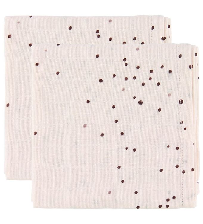 Done By Deer Babysvøb - 120x120 - 2-pak - Powder Dreamy Dots