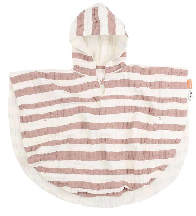 Done By Deer Badeponcho - 68x50 cm - Stripes Powder Done By Deer Badeponcho - 68x50 cm - Stripes Powder