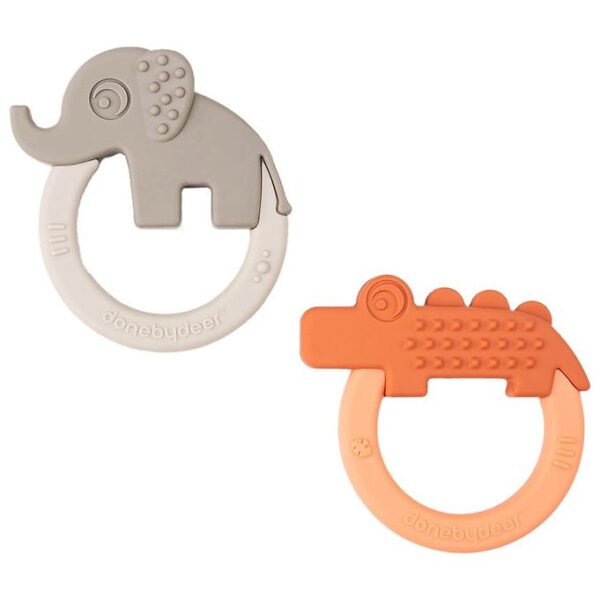 Done By Deer Bidering - 2-pak - Deer Friends - Papaya/Sand