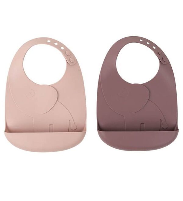 Done By Deer Hagesmæk m. Lomme - 2-pak - Silikone - Elphee Powde Done By Deer Hagesmæk m. Lomme - 2-pak - Silikone - Elphee Powde