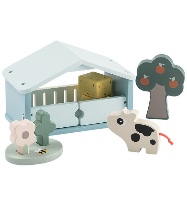 Done By Deer Legesæt - Træ - Dotti - Tiny Farm - Colour Mix