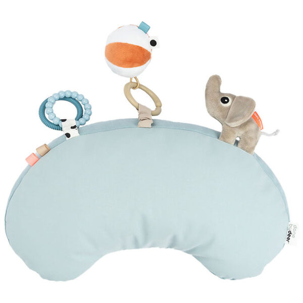 Done By Deer Pude m. Aktivitetslegetøj - Playground - Blå