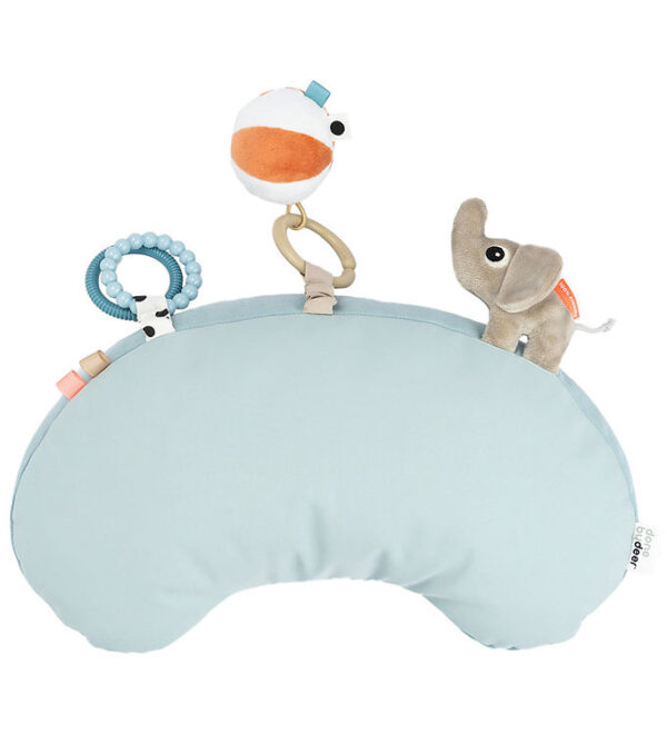 Done By Deer Pude m. Aktivitetslegetøj - Playground - Blå