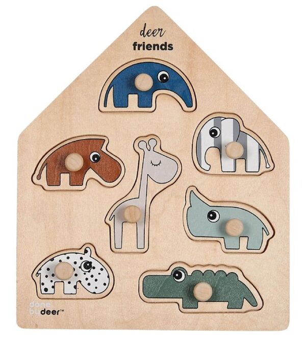 Done By Deer Puslespil - Træ - Deer Friends Done By Deer Puslespil - Træ - Deer Friends