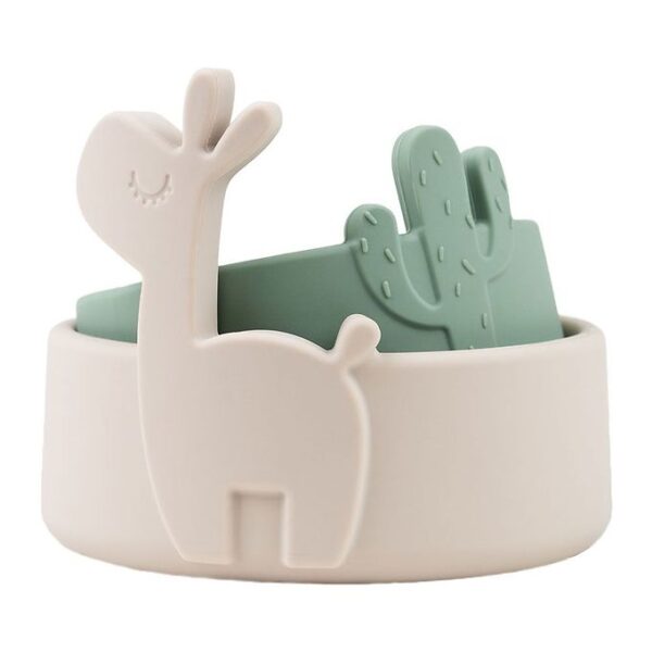 Done By Deer Skål - 2-pak - Lalee - Sand/Grøn