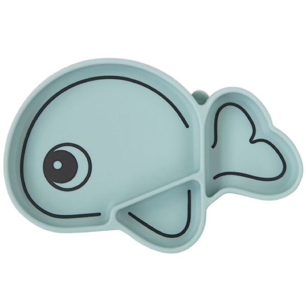 Done By Deer Skål - Silikone - Stick & Stay - Wally - Blå