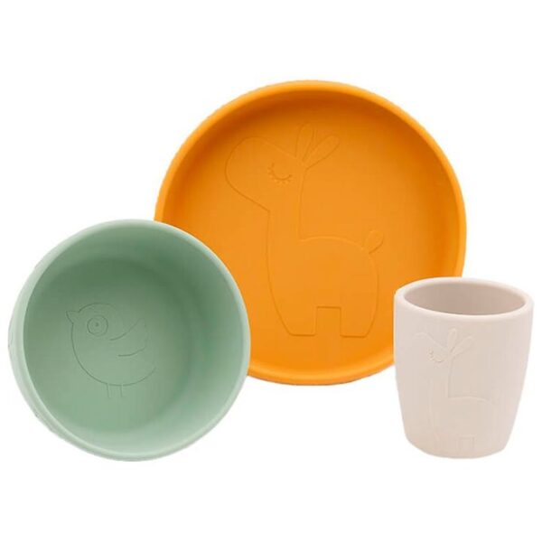 Done By Deer Spisesæt - Stick & Stay - Lale Colour Mix