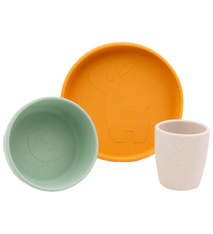 Done By Deer Spisesæt - Stick & Stay - Lale Colour Mix