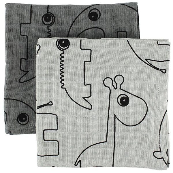 Done By Deer Stofble - 2-pak - 70x70 - Grå m. Elphee