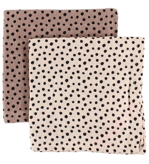 Done By Deer Stofble - 2-pak - 70x70 - Pudder m. Prikker Done By Deer Stofble - 2-pak - 70x70 - Pudder m. Prikker