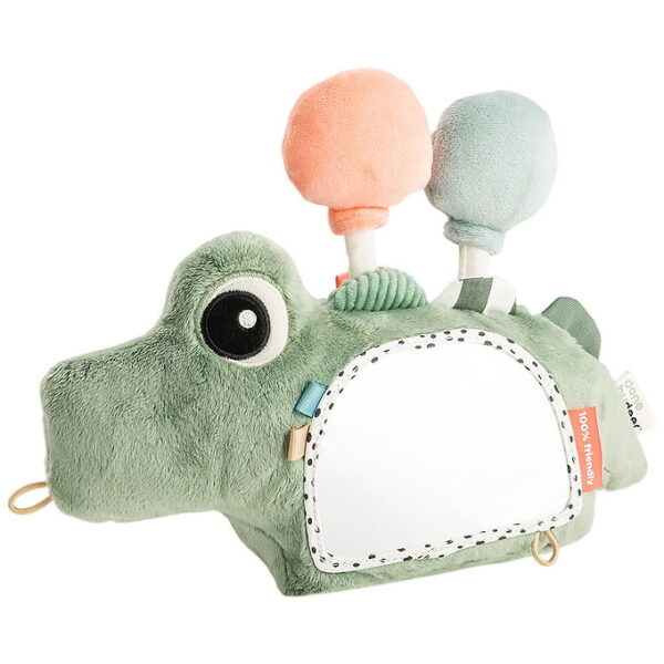 Done by Deer Aktivitetslegetøj - Gulvspejl - Croco - Grøn