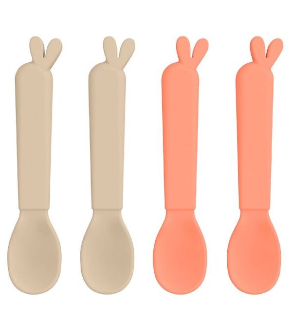 Done by Deer Bestik - 4-pak - Ske - Lalee Sand/Coral Done by Deer Bestik - 4-pak - Ske - Lalee Sand/Coral