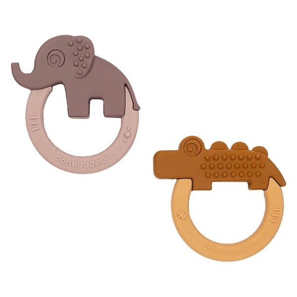 Done by Deer Bidering - 2-pak - Deer Friends - Lilla/Mustard