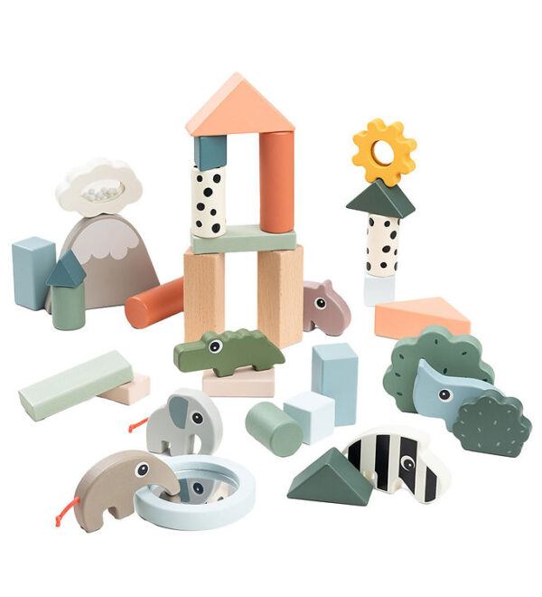 Done by Deer Byggeklodser - 34 stk. - Deer Friends