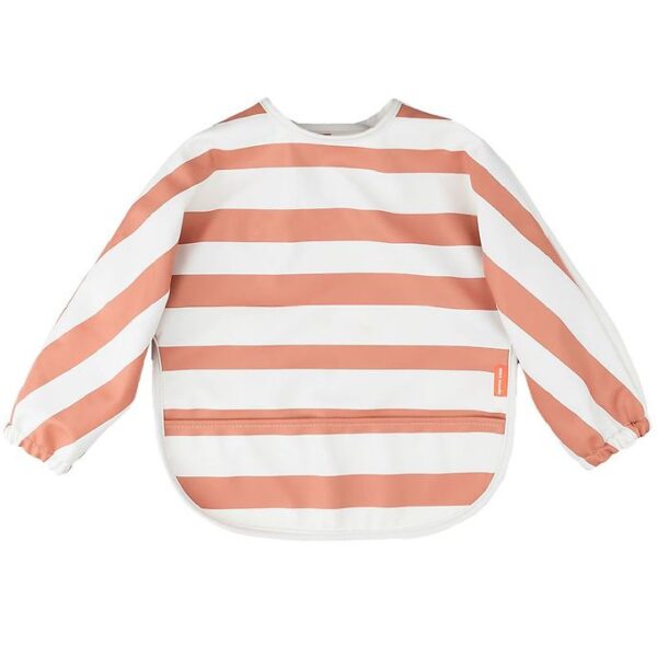 Done by Deer Forklæde - PU - Papaya m. Striber