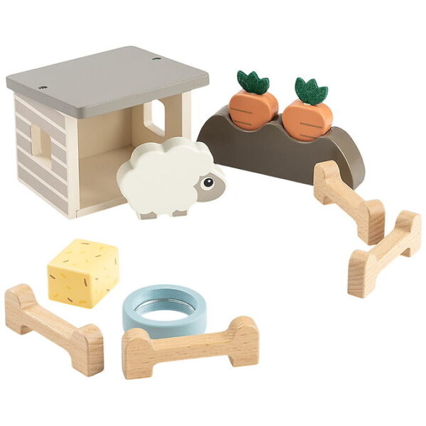 Done by Deer Legesæt - Træ - Sheepy - Tiny Farm - Colour Mix