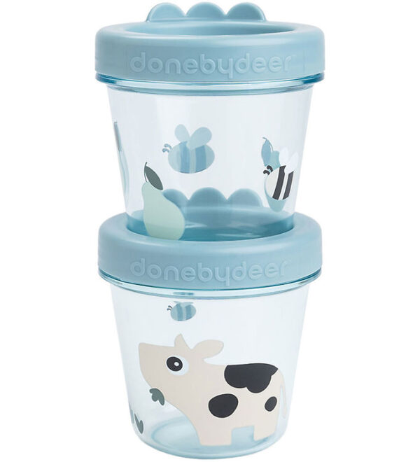 Done by Deer Madbeholdere - Tiny Farm - 2-pak - Blå