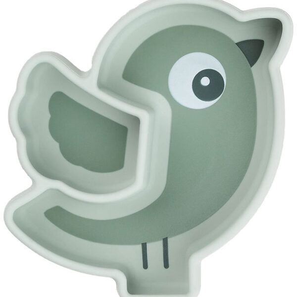Done by Deer Snacktallerken - Silikone - Stick & Stay - Birdee -