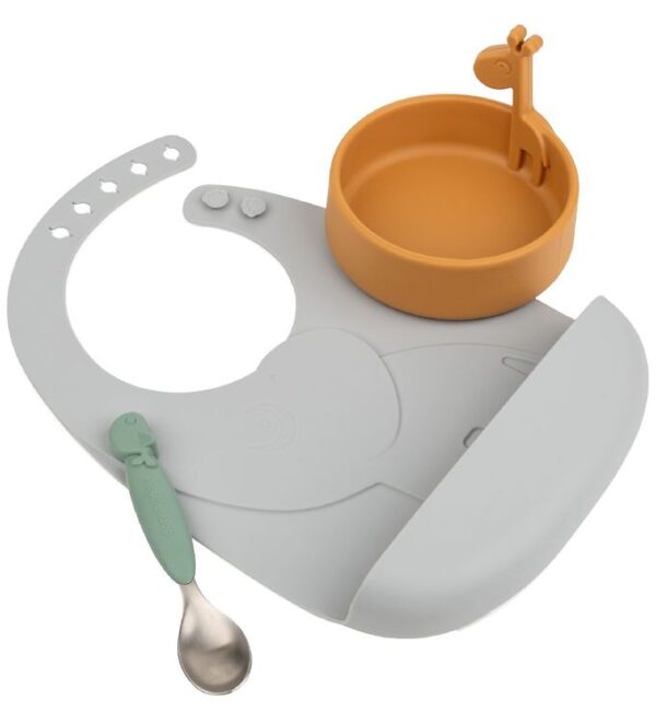 Done by Deer Spisesæt - Silikone - 3 dele - Peekaboo - Colour Mi