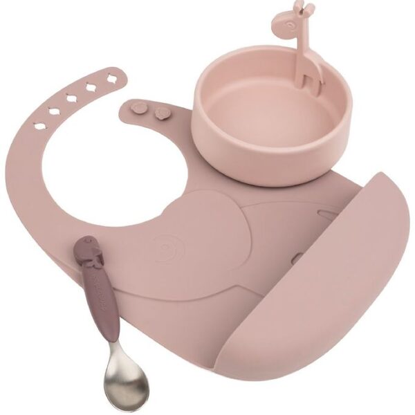 Done by Deer Spisesæt - Silikone - 3 dele - Peekaboo - Powder