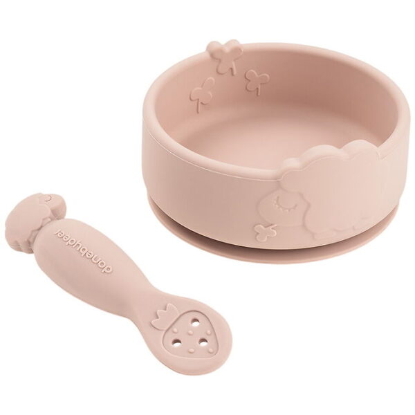 Done by Deer Spisesæt - Stick & Stay - Skål Og Babyske - Sheepy