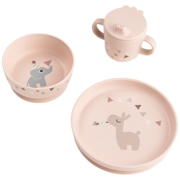 Done by Deer Spisesæt m. Sugekop - Celebration - Pudder