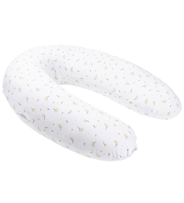 Doomoo Graviditets-/Ammepude - 180 cm - Hvid/Blomster Gul