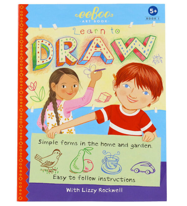 Eeboo Bog - Lær At Tegne - Simple Former - Engelsk