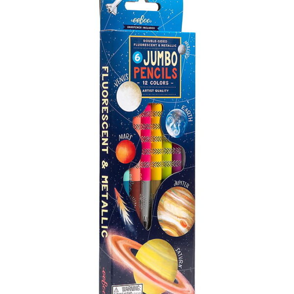 Eeboo Farveblyanter - Jumbo - Dobbeltsidet - 6-pak