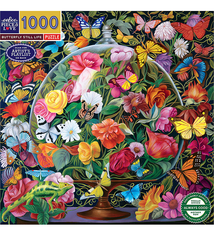 Eeboo Puslespil - 1000 Brikker - Butterfly Sea Life